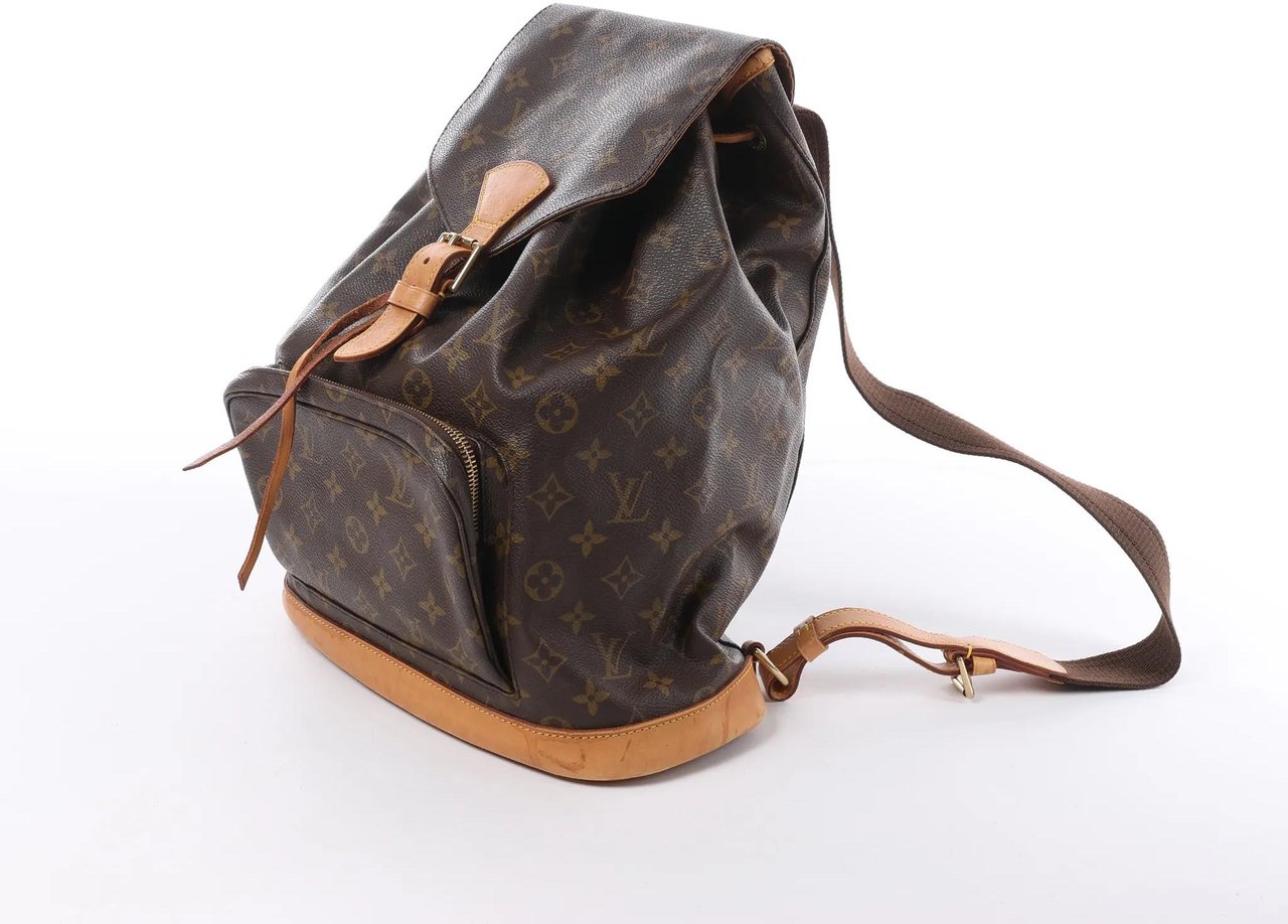 Louis Vuitton Montsouris GM Monogram Canvas Vintage Backpack in Brown M51135 Bruin