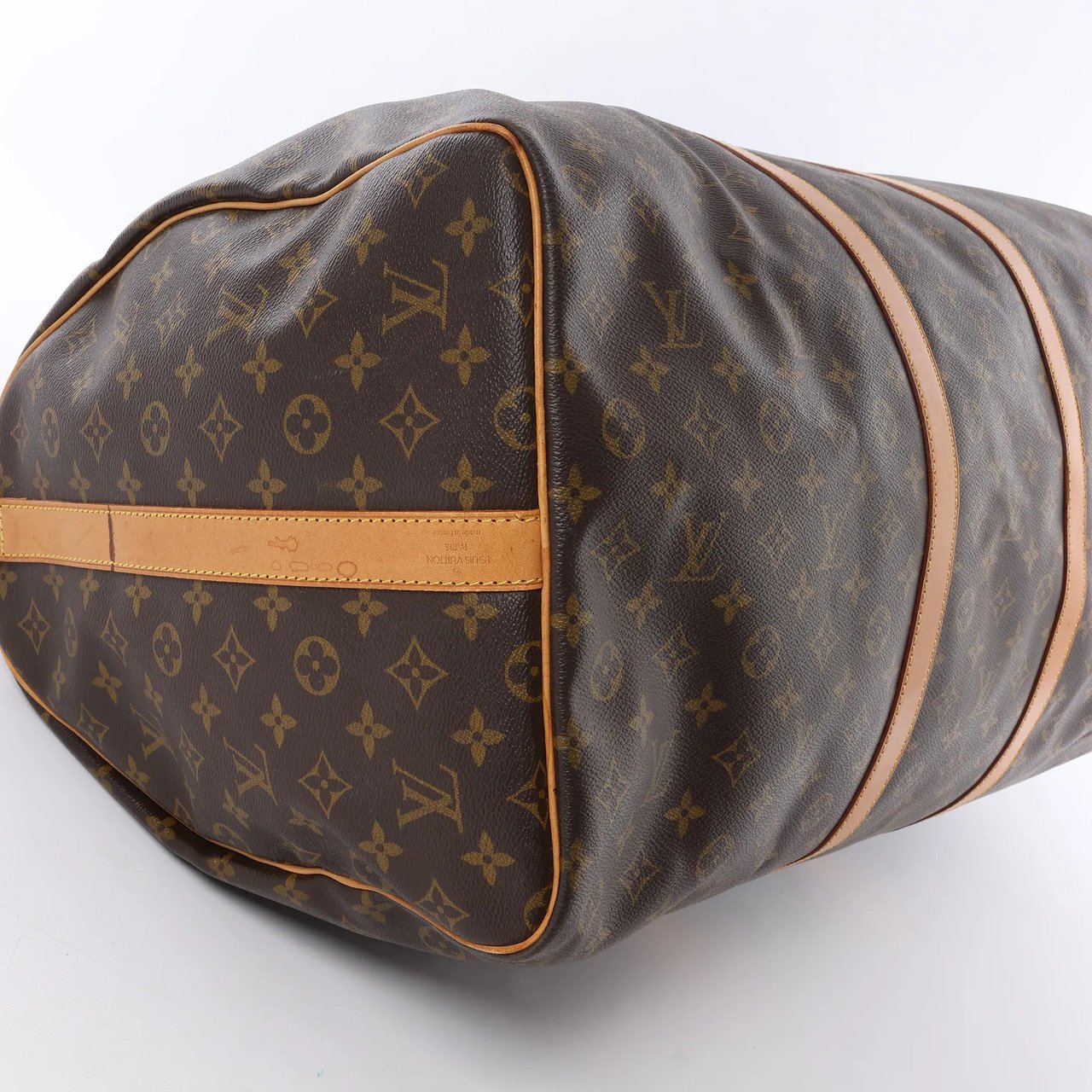 Louis Vuitton Keepall Bandoulière 60 Monogram Canvas Travel Bag in Brown M41412 Bruin