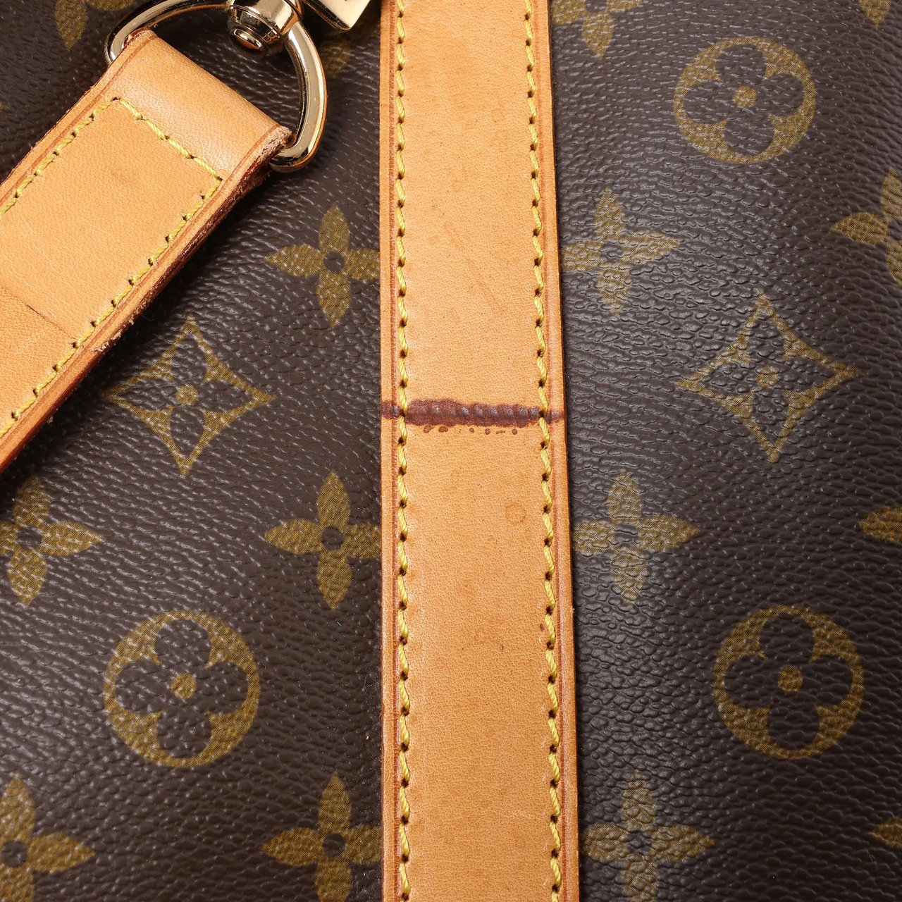 Louis Vuitton Keepall Bandoulière 60 Monogram Canvas Travel Bag in Brown M41412 Bruin