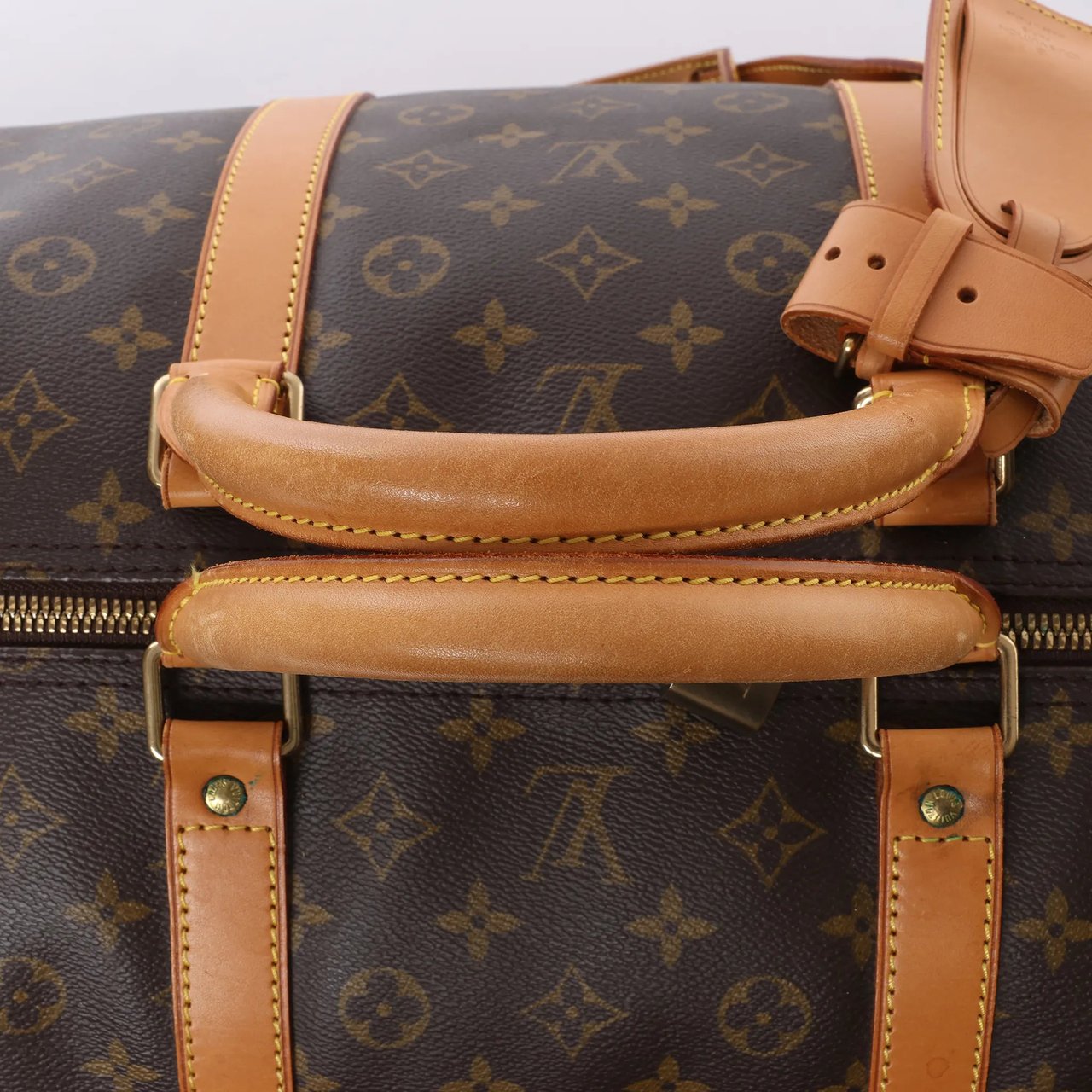 Louis Vuitton Keepall Bandoulière 60 Monogram Canvas Travel Bag in Brown M41412 Bruin