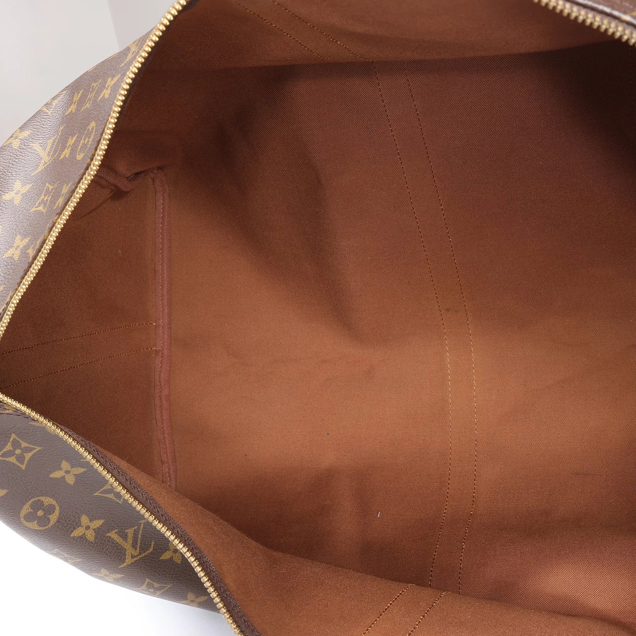 Louis Vuitton Keepall Bandoulière 60 Monogram Canvas Travel Bag in Brown M41412 Bruin