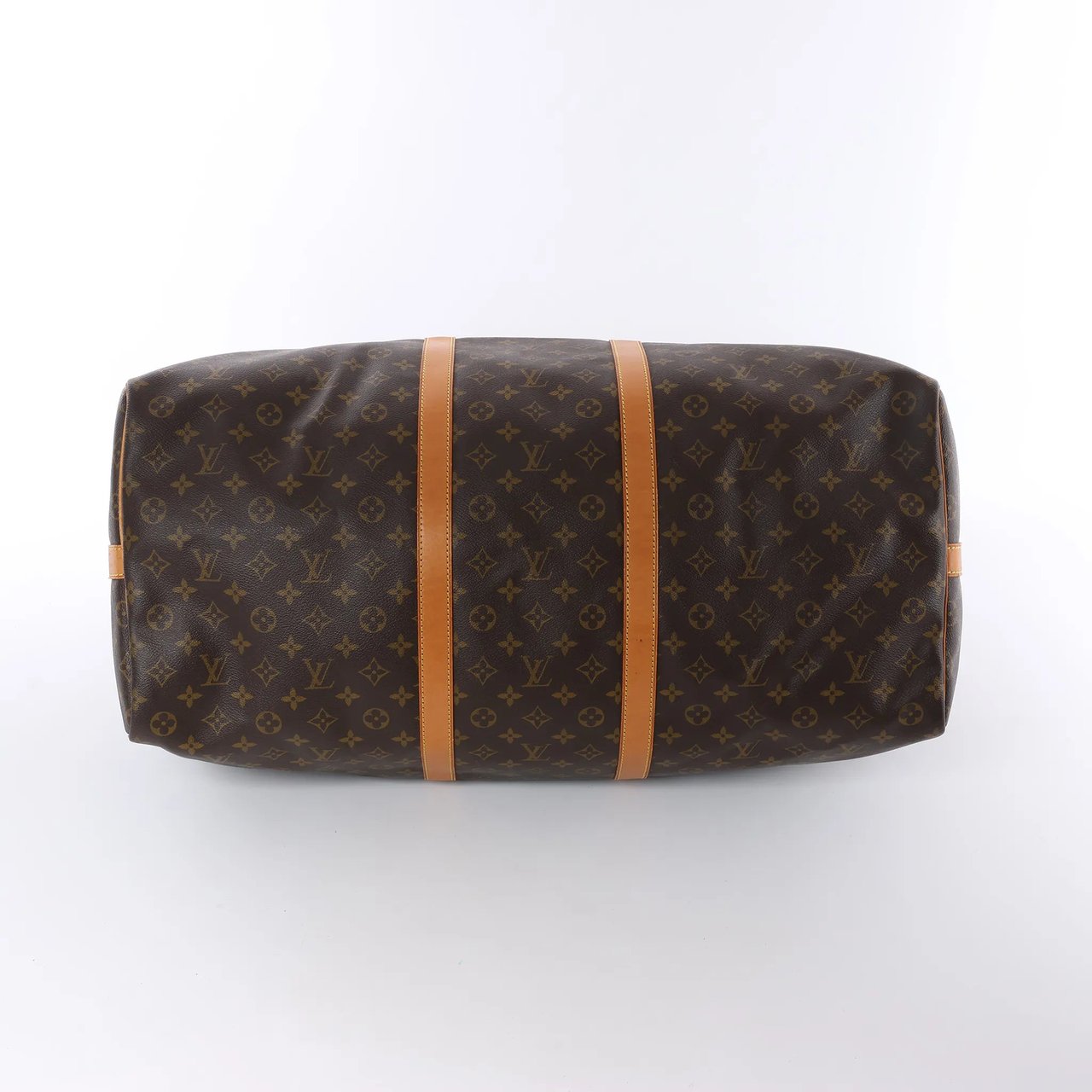 Louis Vuitton Keepall Bandoulière 60 Monogram Canvas Travel Bag in Brown M41412 Bruin