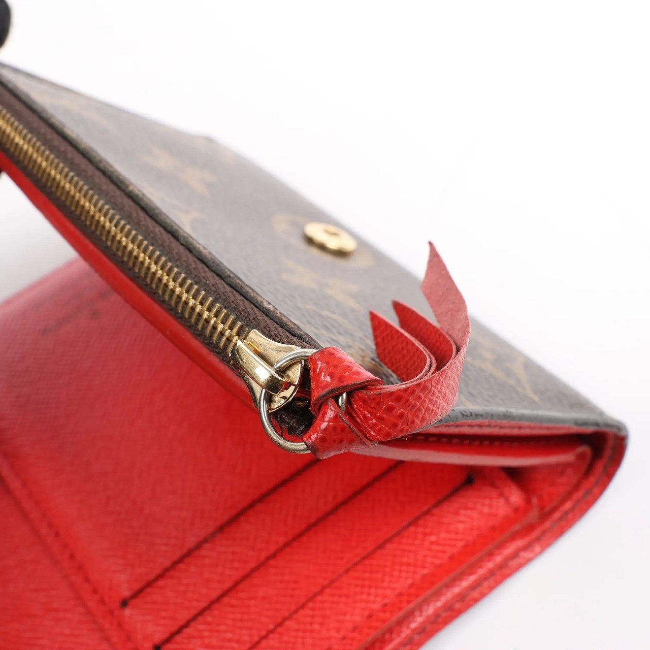 Louis Vuitton Louis Vuitton Monogram Portefeuille Victorine Lovely Bird in Red M67244 Bruin