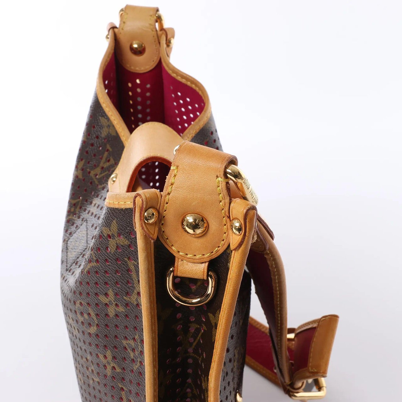 Louis Vuitton Musette Monogtam Perfo Soulder Bag in Brown x Pink M95172 Bruin