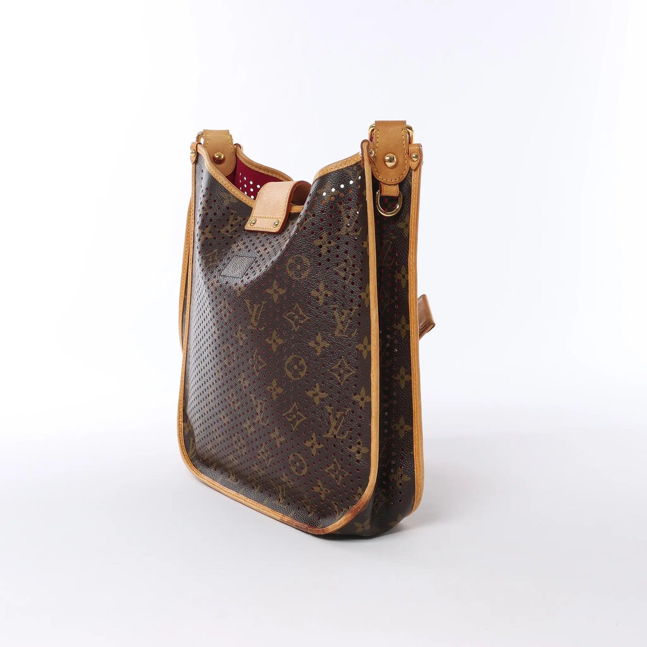 Louis Vuitton Musette Monogtam Perfo Soulder Bag in Brown x Pink M95172 Bruin