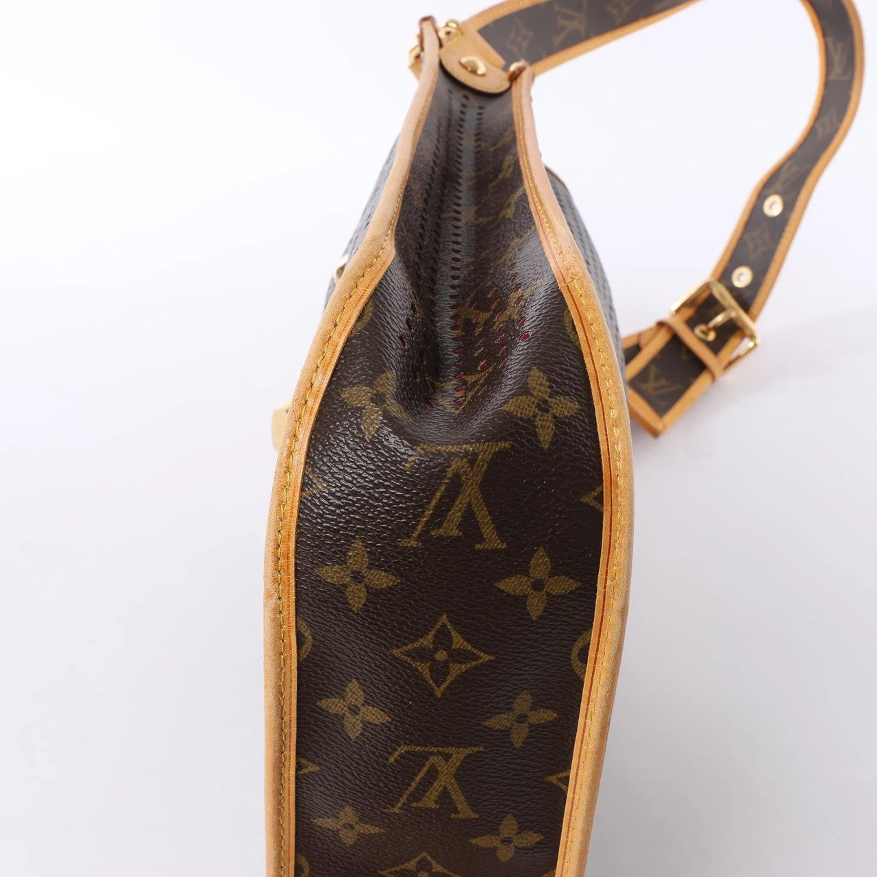 Louis Vuitton Musette Monogtam Perfo Soulder Bag in Brown x Pink M95172 Bruin