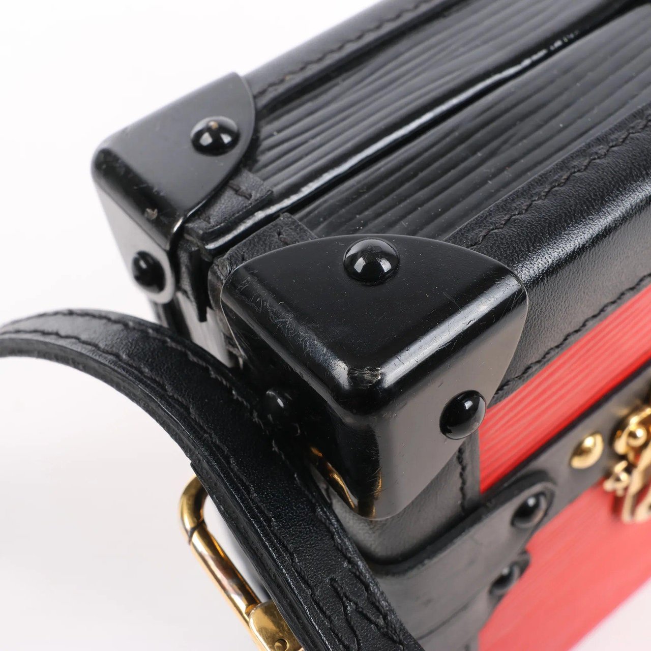 Louis Vuitton Louis Vuitton Petite Mull Epi Leather Shoulder Bag in Red x Black M54651 Divers