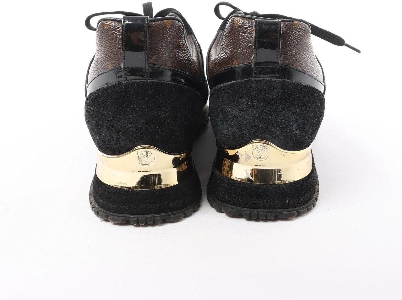 Louis Vuitton Louis Vuitton Runaway line 21 years Mesh x Leather Sneakers in Black GO0281, Size 39 Divers