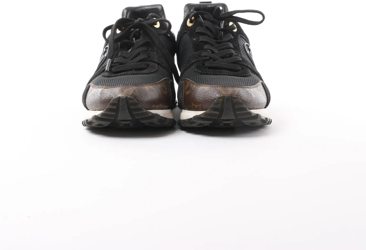 Louis Vuitton Louis Vuitton Runaway line 21 years Mesh x Leather Sneakers in Black GO0281, Size 39 Divers
