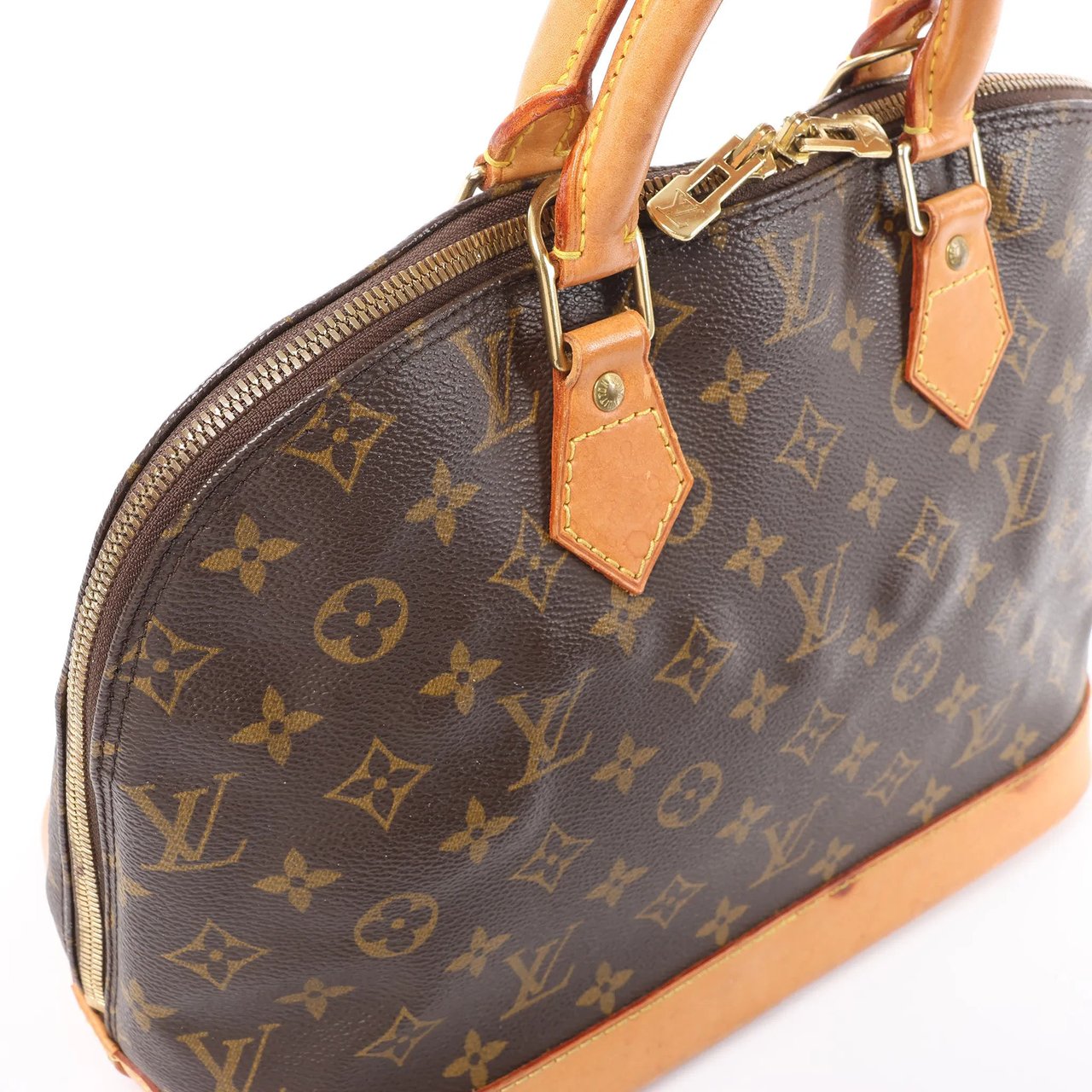 Louis Vuitton Alma PM Monogram Canvas Handbag in Brown M51130 Bruin
