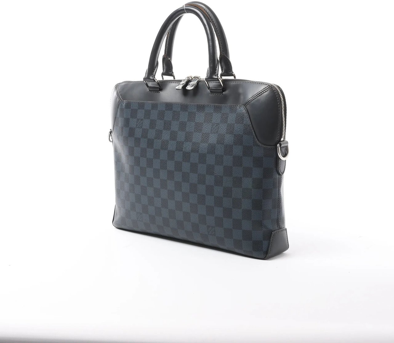 Louis Vuitton Oliver Damier Cobalt Handbag in Black x Navy Blue N51199 Divers