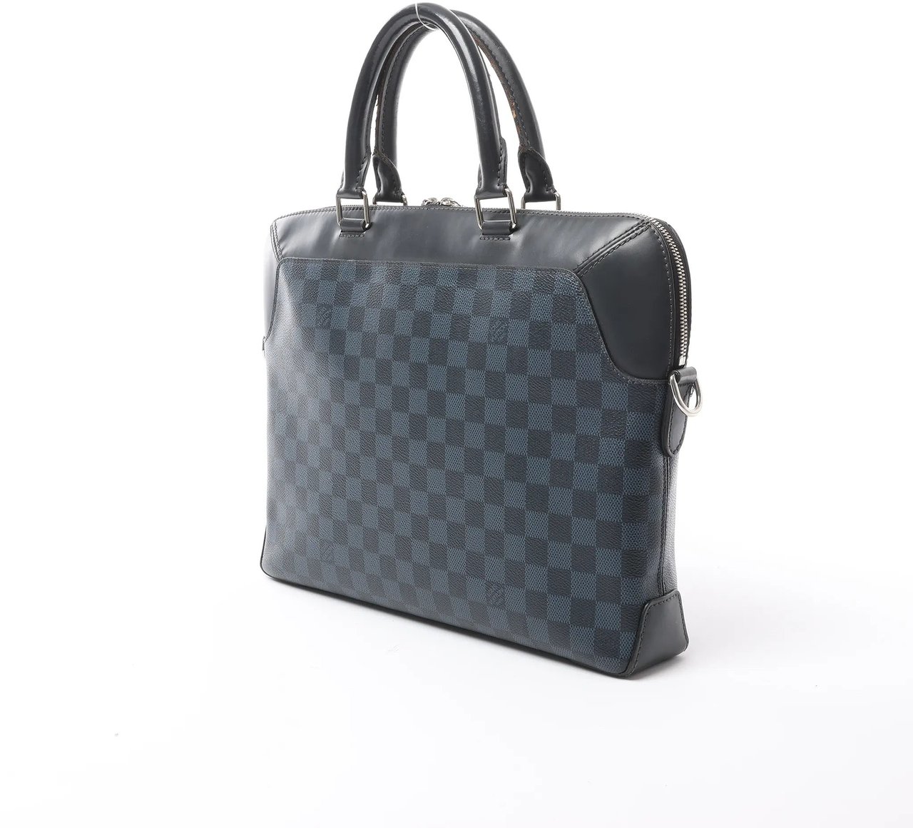 Louis Vuitton Oliver Damier Cobalt Handbag in Black x Navy Blue N51199 Divers