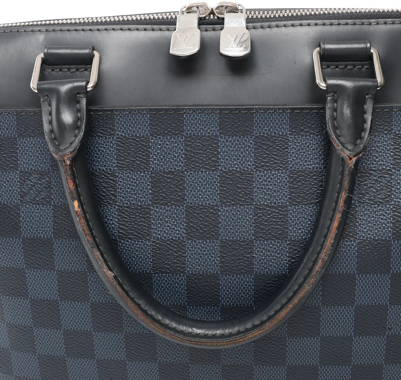 Louis Vuitton Oliver Damier Cobalt Handbag in Black x Navy Blue N51199 Divers