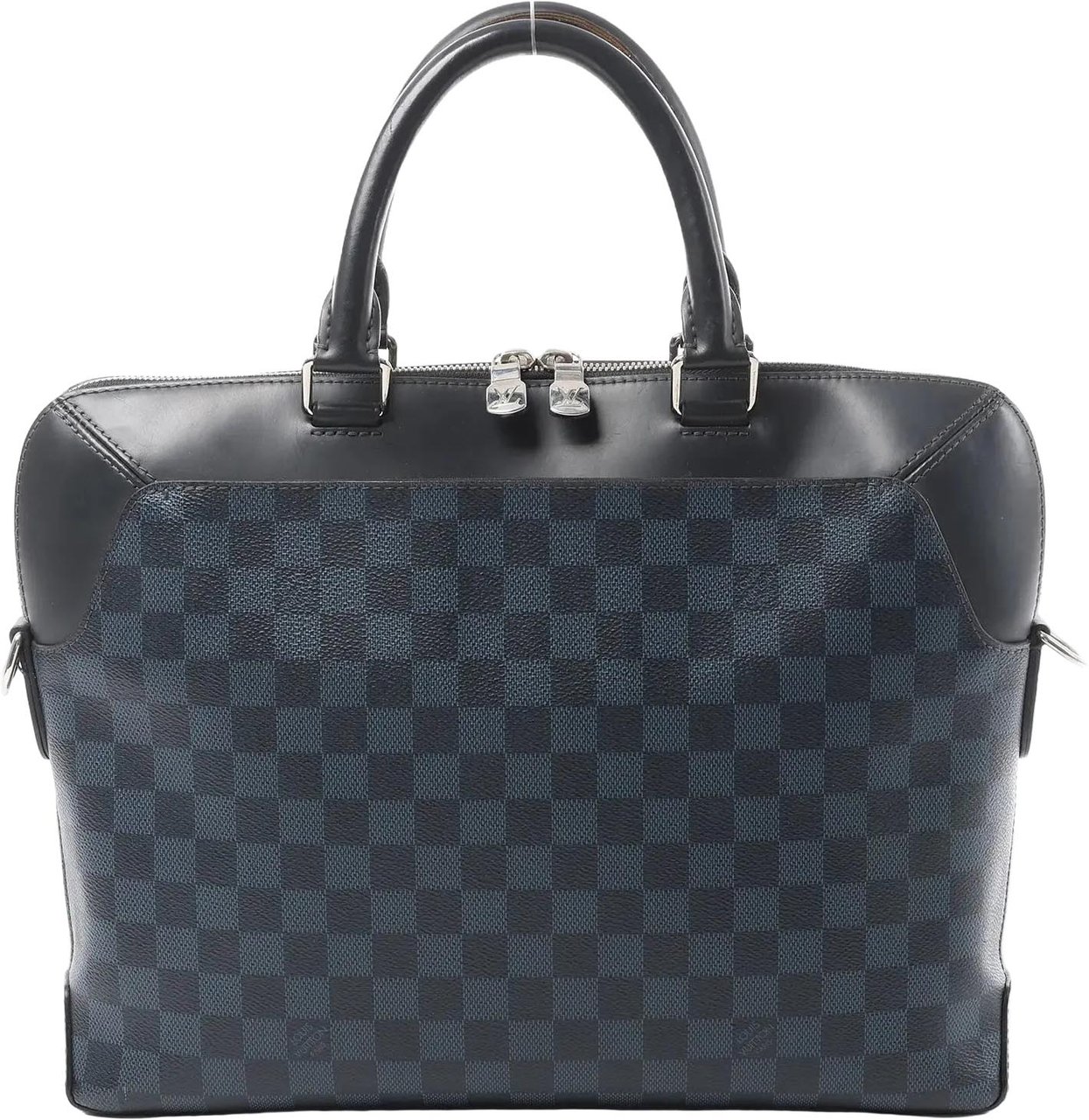 Louis Vuitton Oliver Damier Cobalt Handbag in Black x Navy Blue N51199 Divers