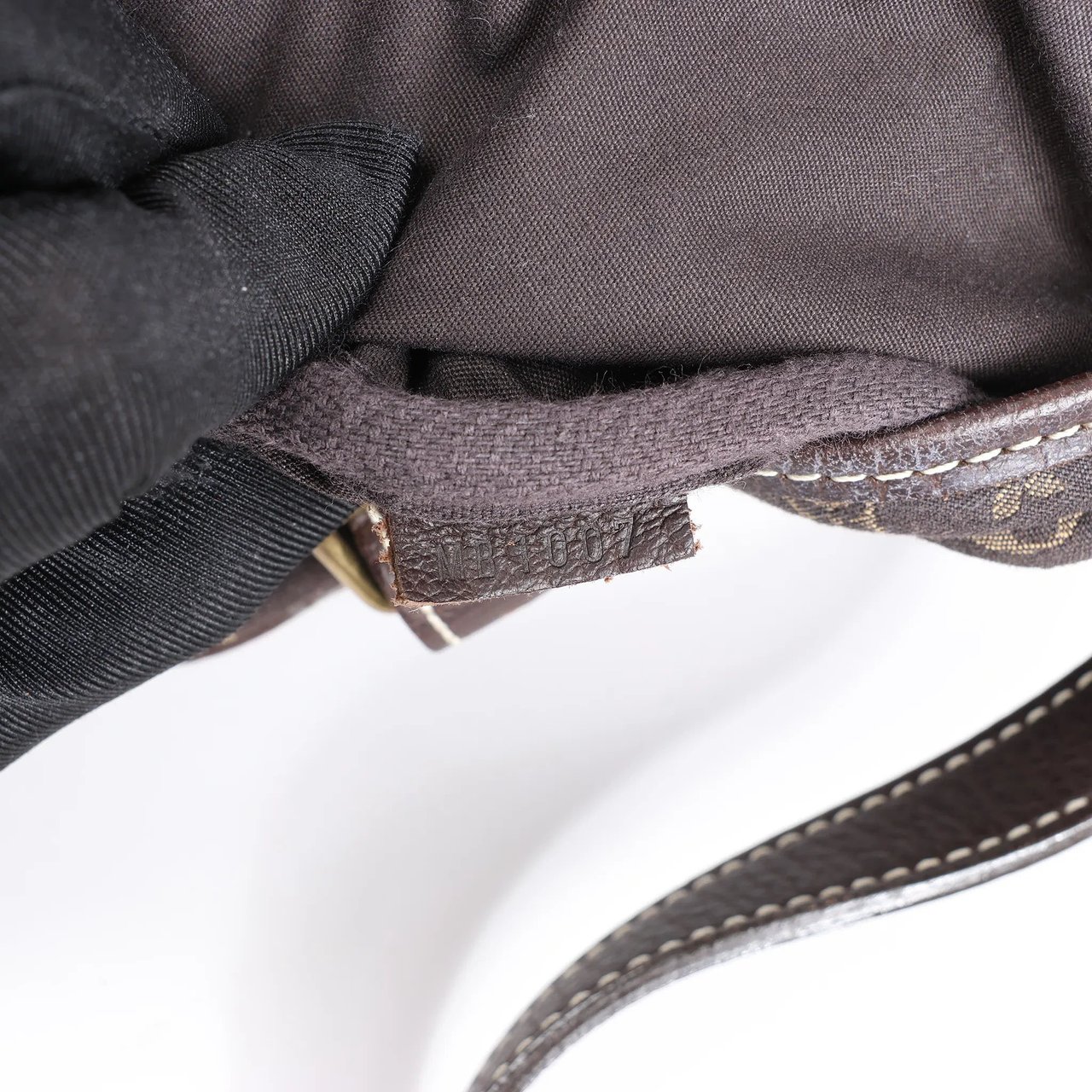 Louis Vuitton Saumur 30 Mini Lin Monogram Crossbody Bag in Brown M95227 Bruin