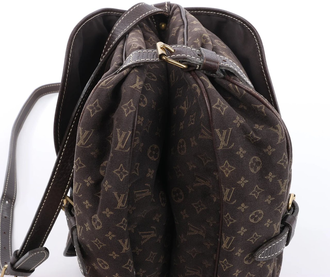 Louis Vuitton Saumur 30 Mini Lin Monogram Crossbody Bag in Brown M95227 Bruin