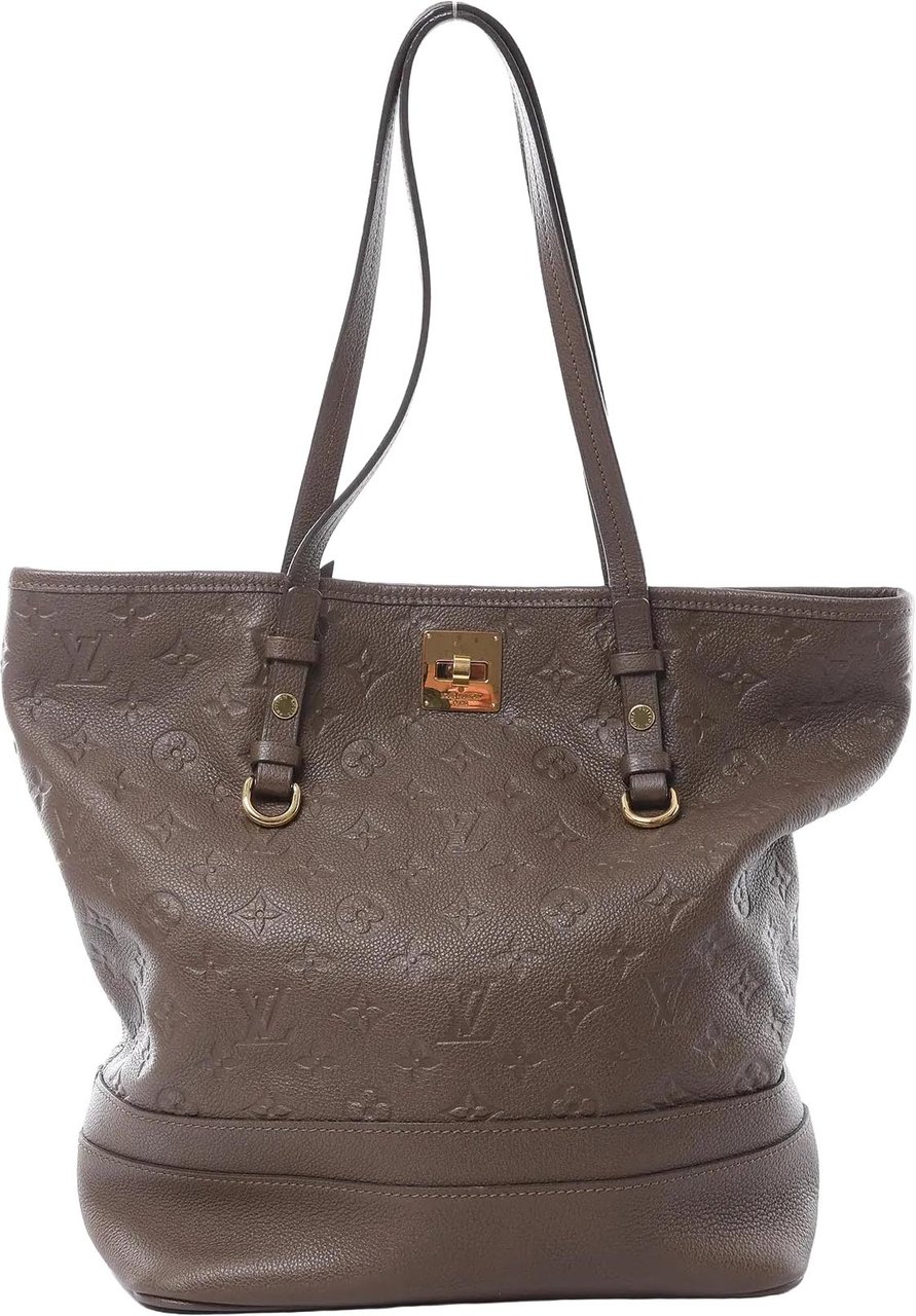 Louis Vuitton Citadin PM Monogram Empreinte Shoulder Bag in Brown M40516 Bruin