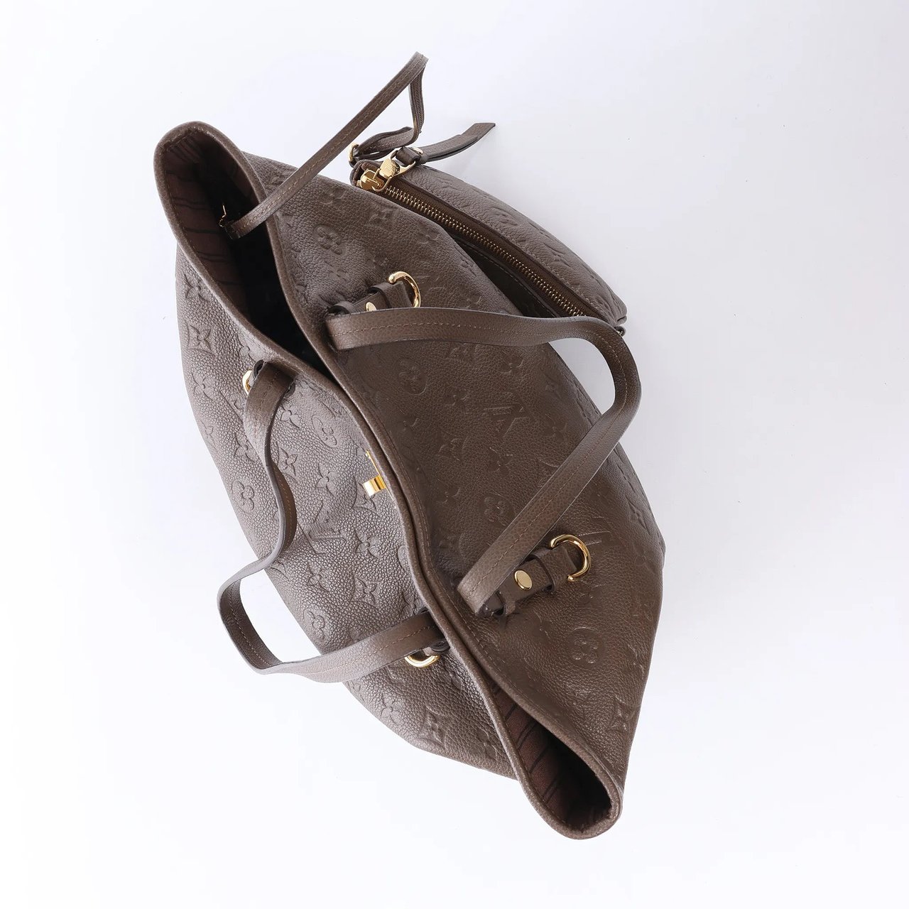 Louis Vuitton Citadin PM Monogram Empreinte Shoulder Bag in Brown M40516 Bruin