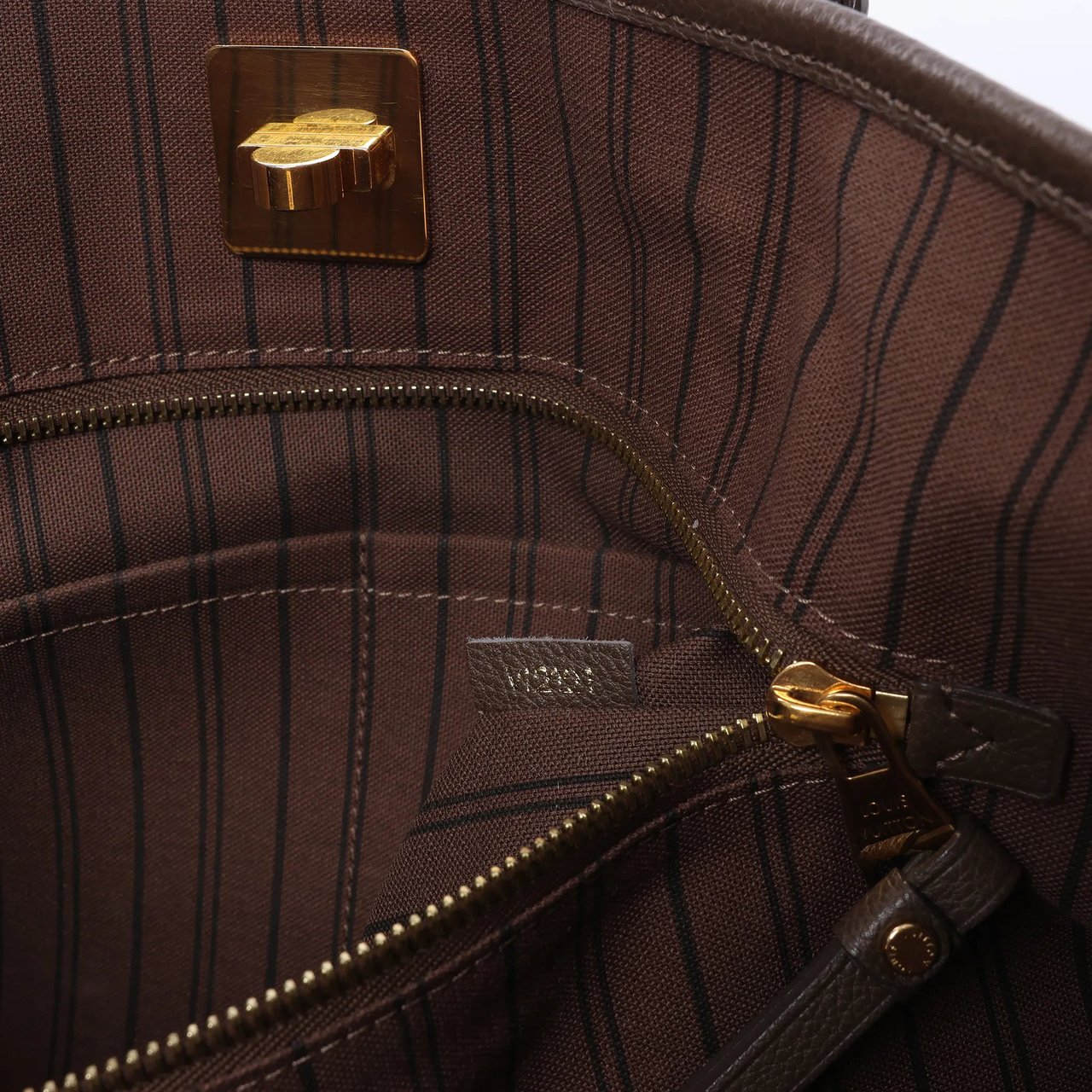 Louis Vuitton Citadin PM Monogram Empreinte Shoulder Bag in Brown M40516 Bruin