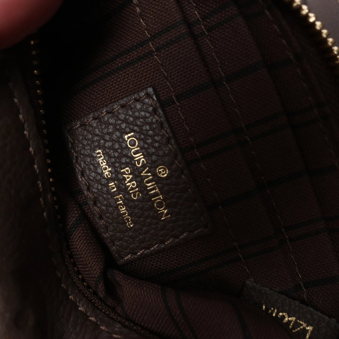 Louis Vuitton Citadin PM Monogram Empreinte Shoulder Bag in Brown M40516 Bruin