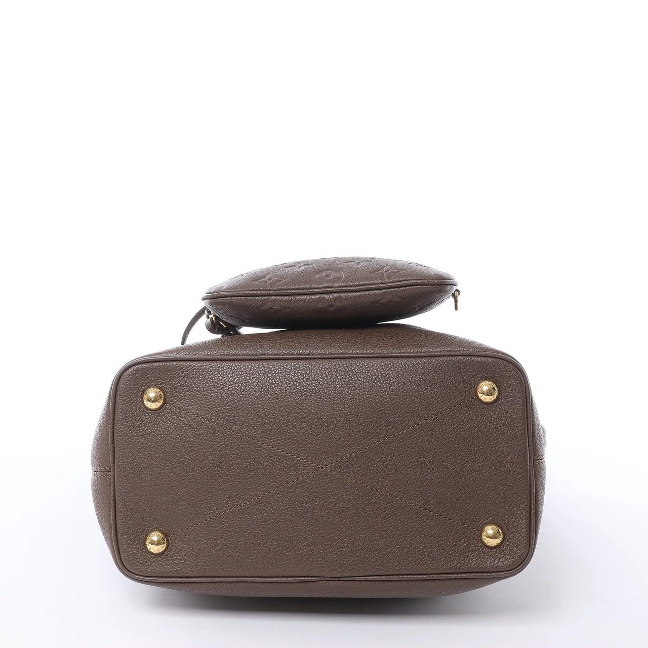 Louis Vuitton Citadin PM Monogram Empreinte Shoulder Bag in Brown M40516 Bruin