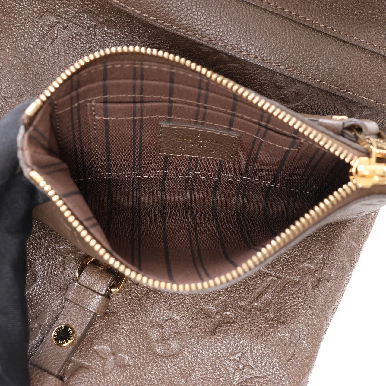 Louis Vuitton Citadin PM Monogram Empreinte Shoulder Bag in Brown M40516 Bruin