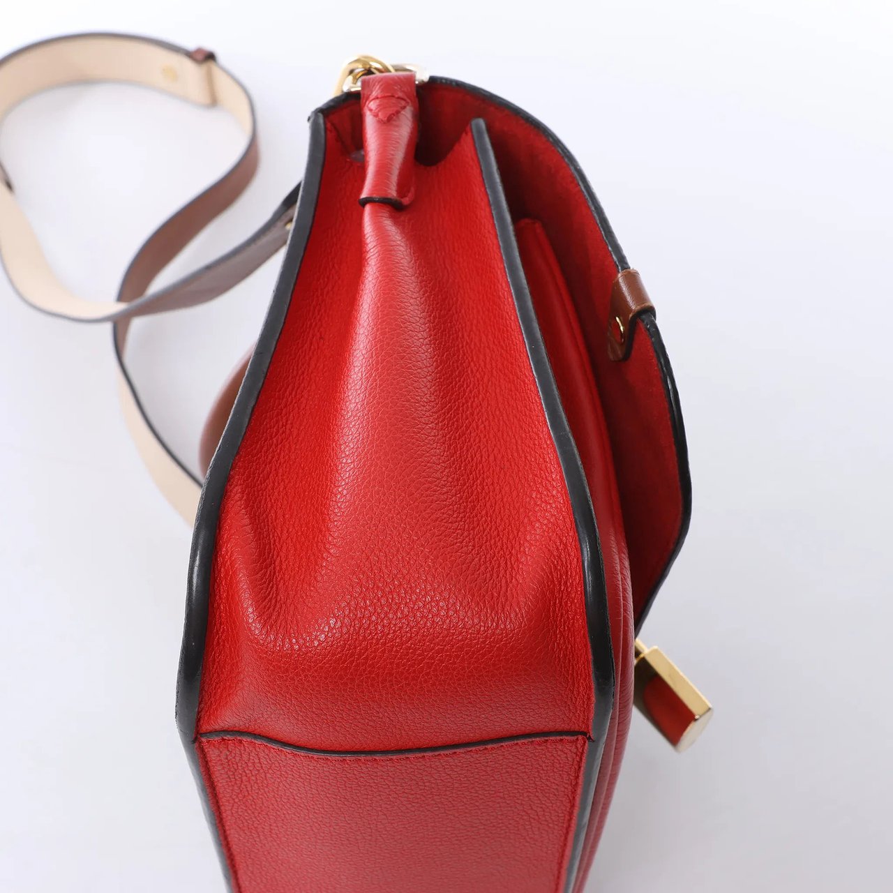 Louis Vuitton Vaugirard PM Monogram in Brown x Red M44548 Bruin