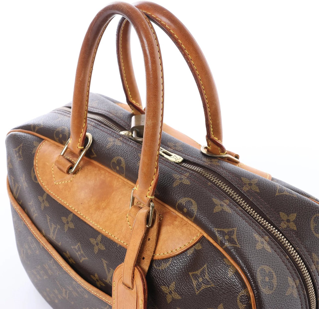 Louis Vuitton Deauville Monogram Canvas Handbag in Brown M47270 Bruin