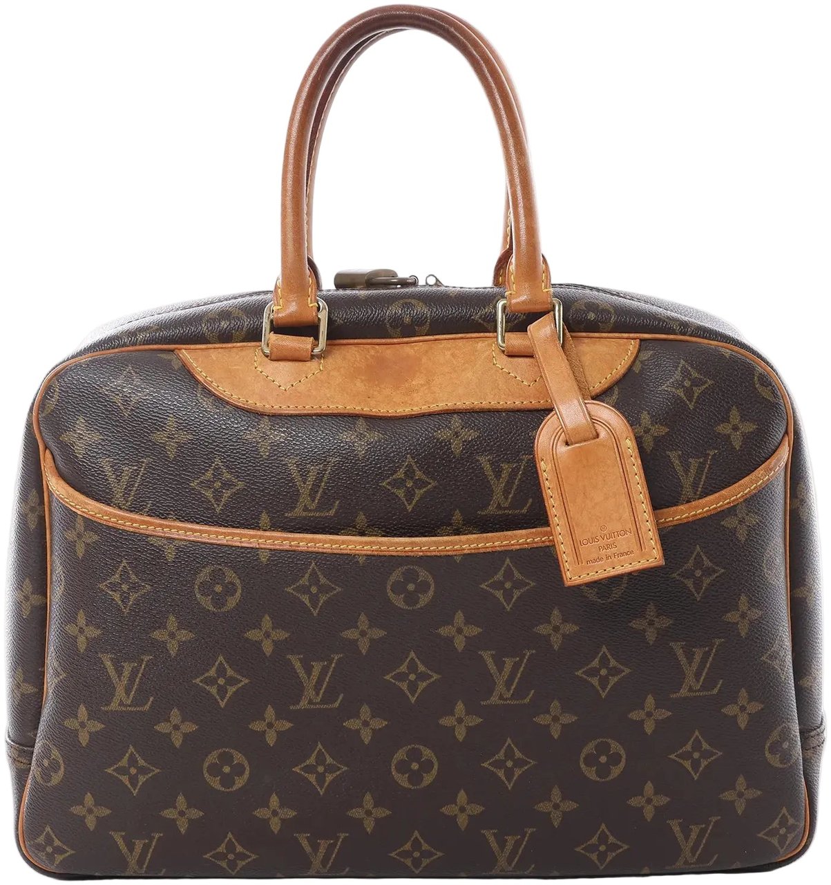 Louis Vuitton Deauville Monogram Canvas Handbag in Brown M47270 Bruin