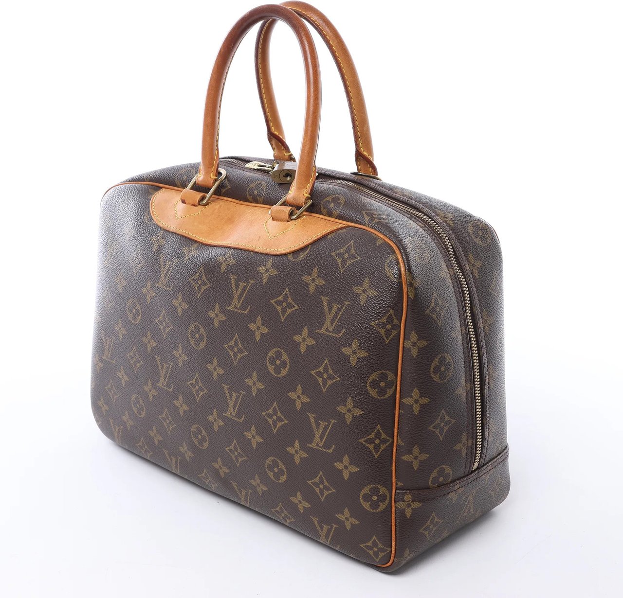 Louis Vuitton Deauville Monogram Canvas Handbag in Brown M47270 Bruin
