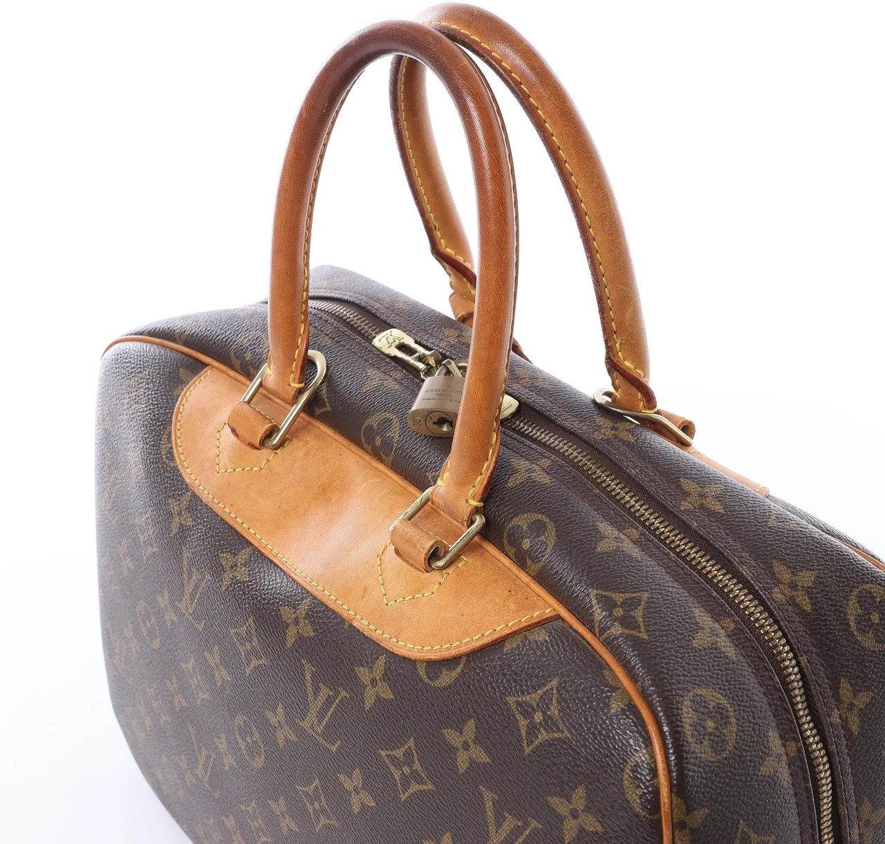 Louis Vuitton Deauville Monogram Canvas Handbag in Brown M47270 Bruin