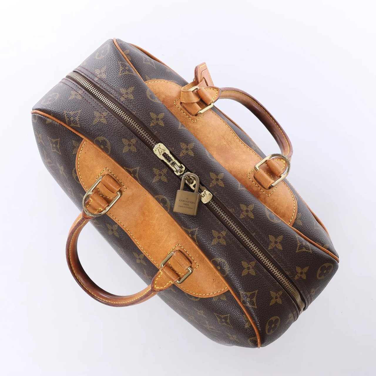 Louis Vuitton Deauville Monogram Canvas Handbag in Brown M47270 Bruin