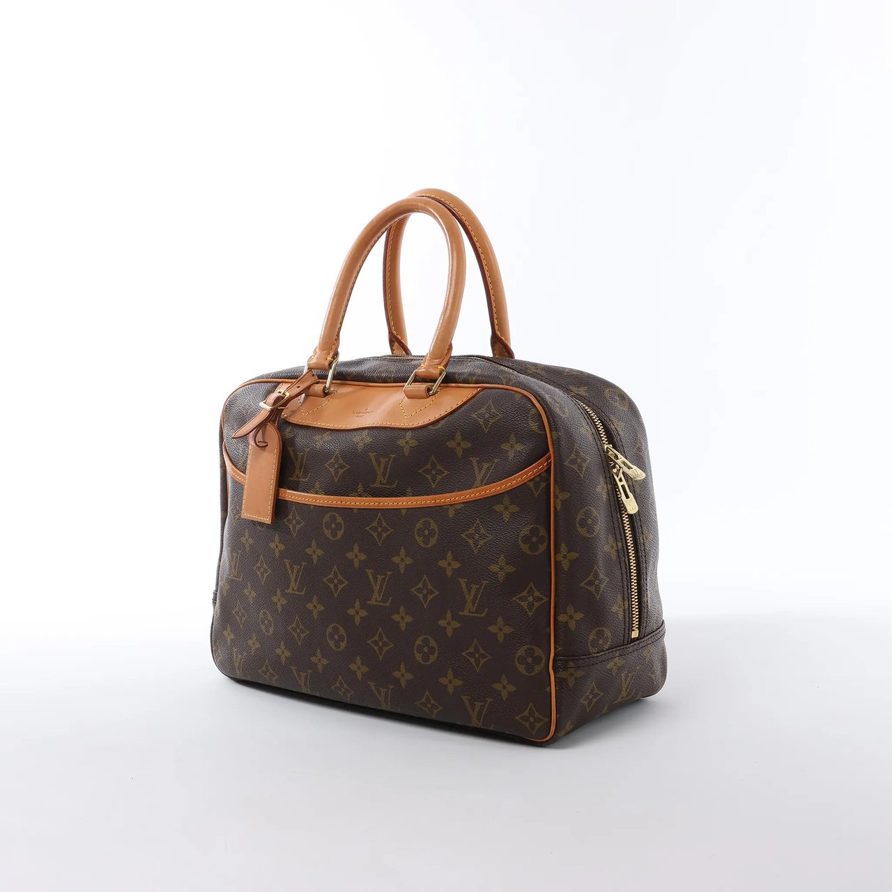 Louis Vuitton Deauville Monogram Canvas Handbag in Brown M47270 Bruin