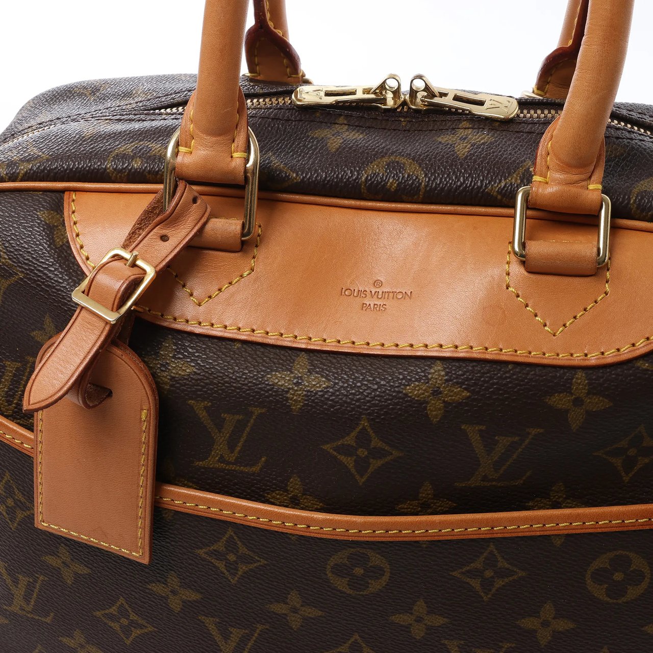 Louis Vuitton Deauville Monogram Canvas Handbag in Brown M47270 Bruin