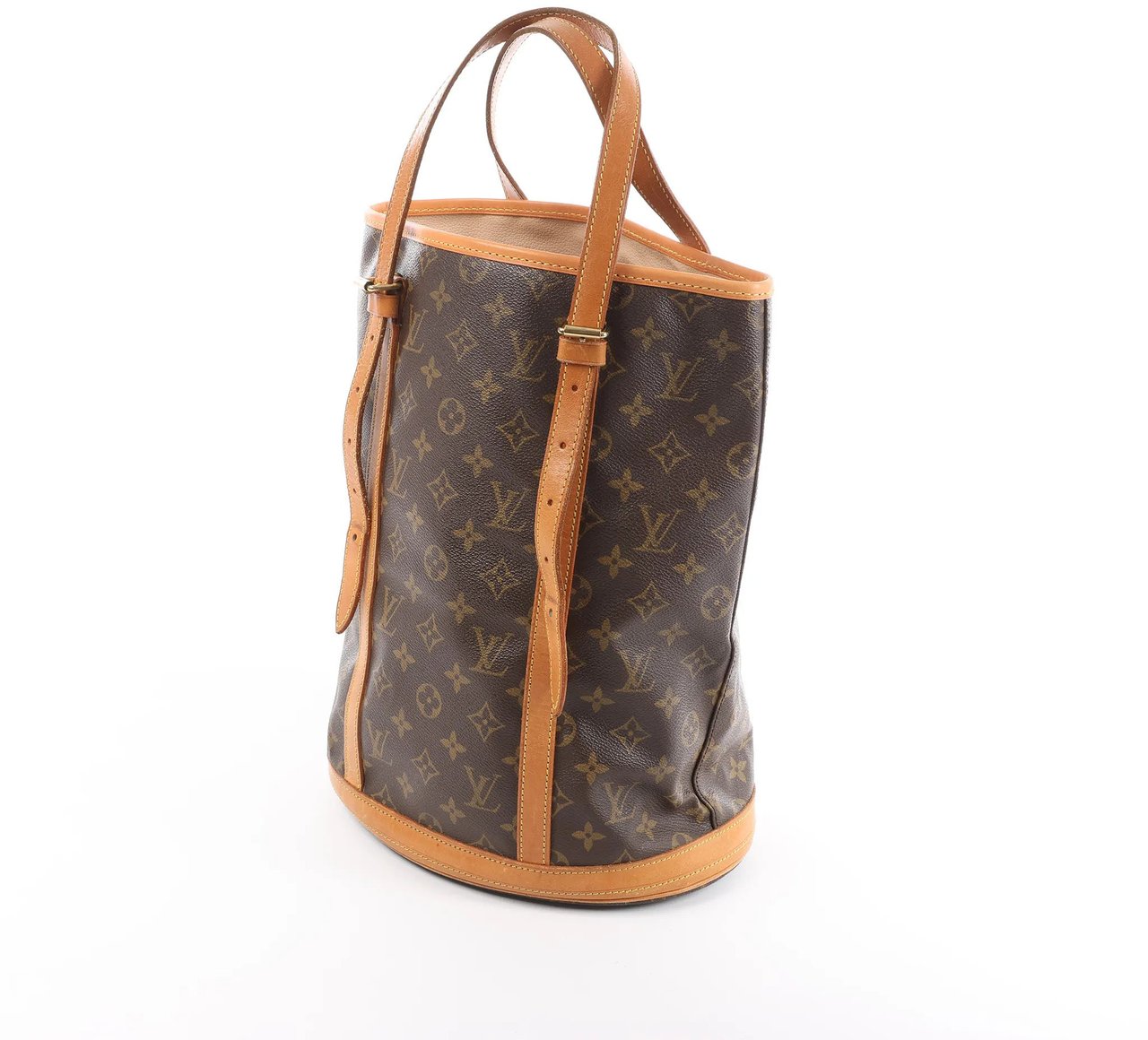 Louis Vuitton Bucket GM Monogram Canvas Shoulder Bag in Brown M42236 Bruin