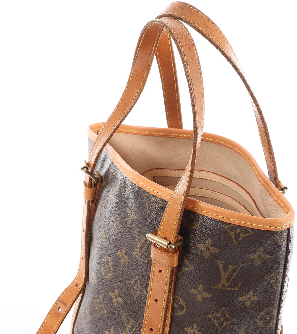 Louis Vuitton Bucket GM Monogram Canvas Shoulder Bag in Brown M42236 Bruin