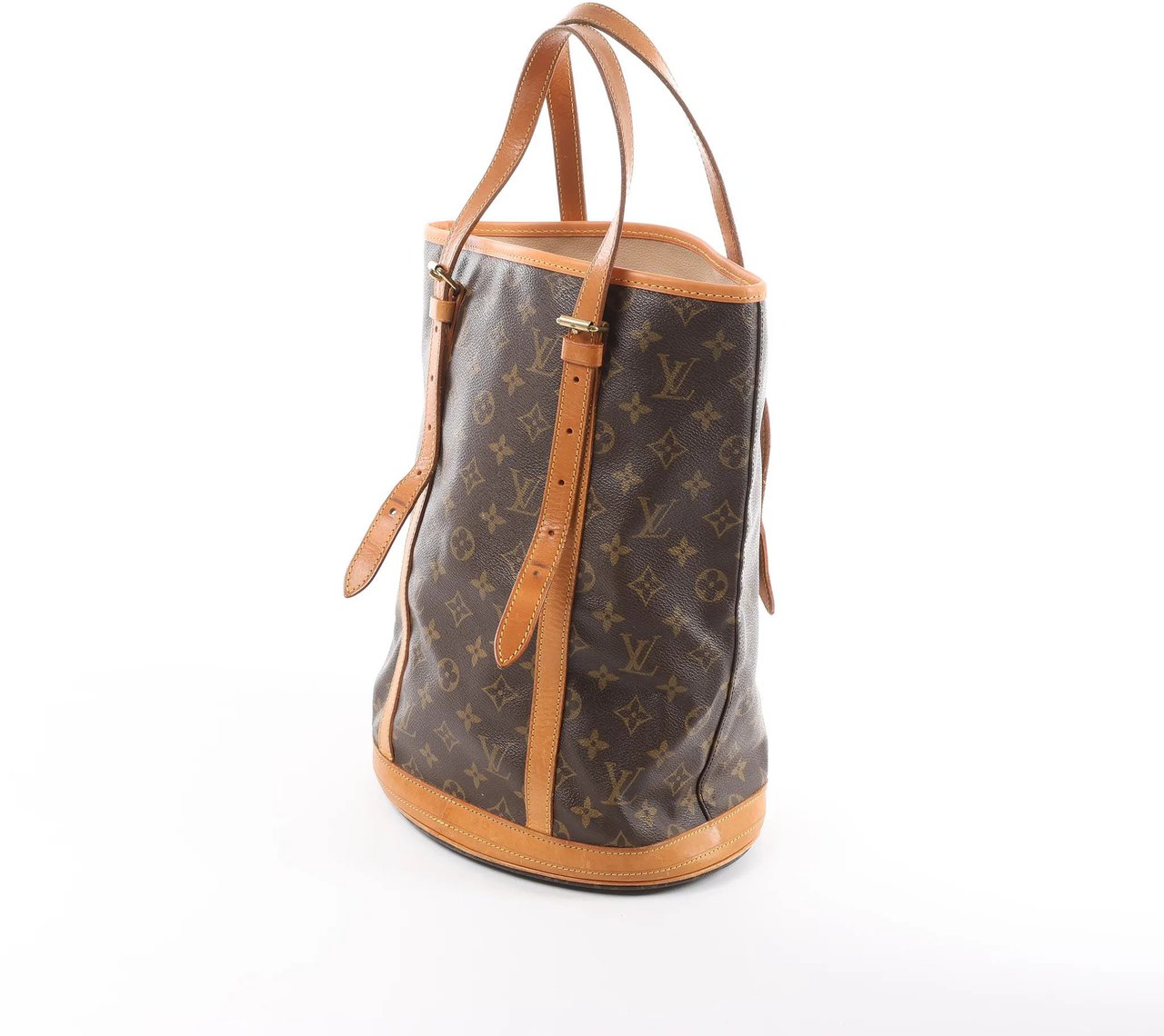 Louis Vuitton Bucket GM Monogram Canvas Shoulder Bag in Brown M42236 Bruin
