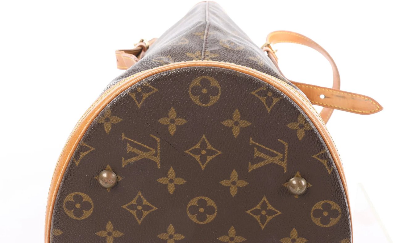 Louis Vuitton Bucket GM Monogram Canvas Shoulder Bag in Brown M42236 Bruin