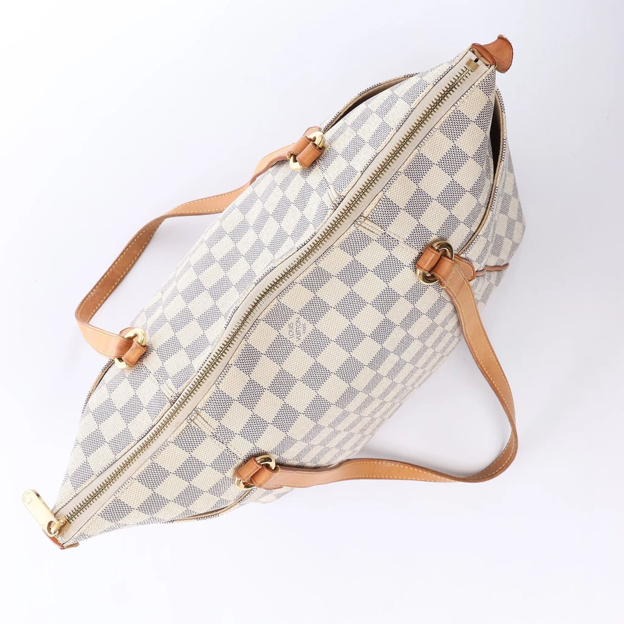 Louis Vuitton Totally MM Damier Azur Shoulder Bag in Beige N51262 Beige