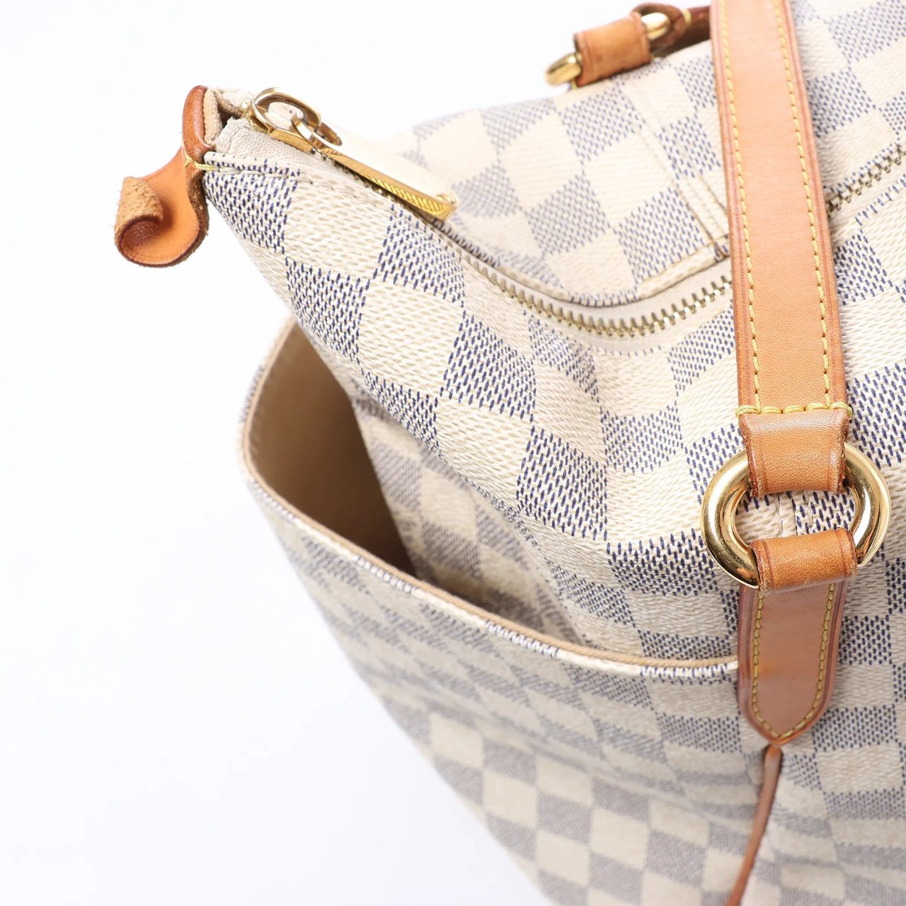 Louis Vuitton Totally MM Damier Azur Shoulder Bag in Beige N51262 Beige