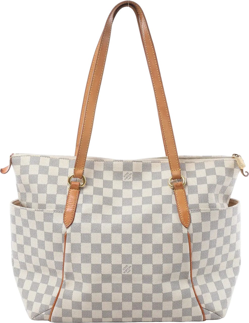 Louis Vuitton Totally MM Damier Azur Shoulder Bag in Beige N51262 Beige
