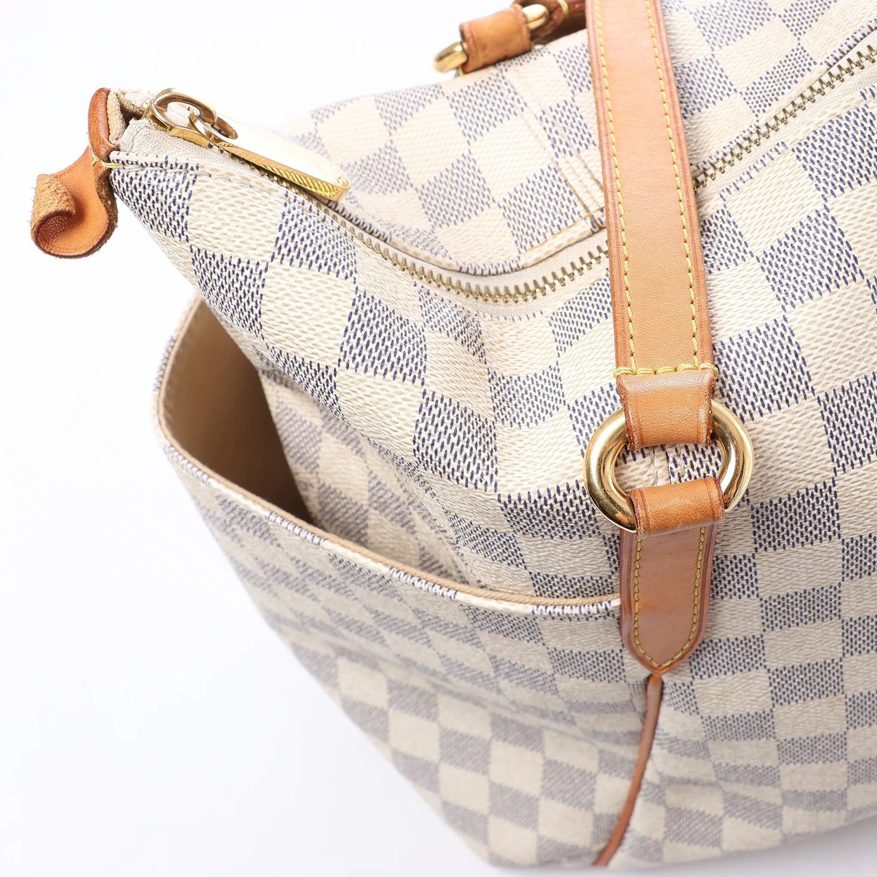 Louis Vuitton Totally MM Damier Azur Shoulder Bag in Beige N51262 Beige