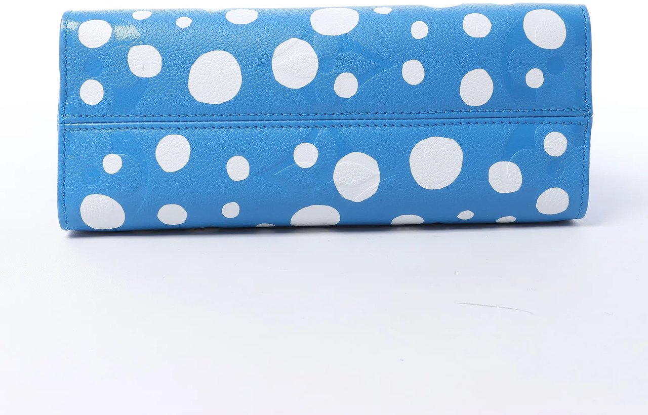 Louis Vuitton x Yayoi Kusama On the Go PM Empreinte Leather in Blue M46424 Blauw