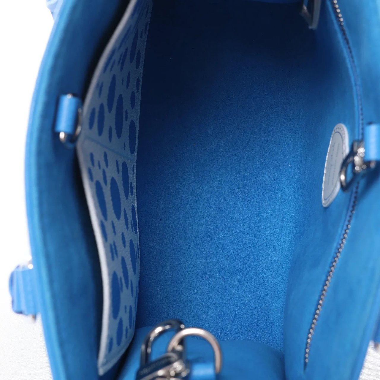 Louis Vuitton x Yayoi Kusama On the Go PM Empreinte Leather in Blue M46424 Blauw
