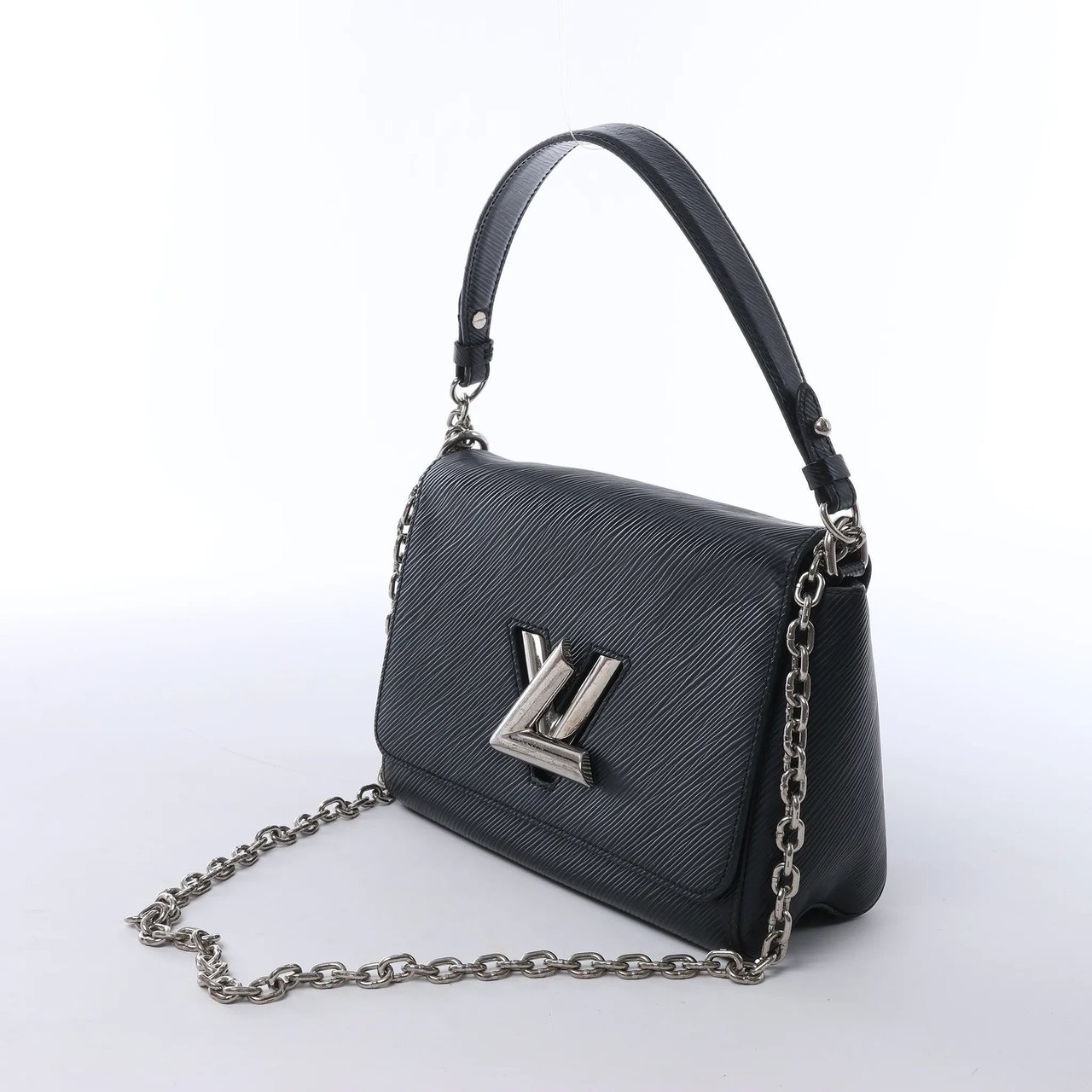 Louis Vuitton Twist MM Epi Leather Crossbody Bag in Black M50282 Zwart