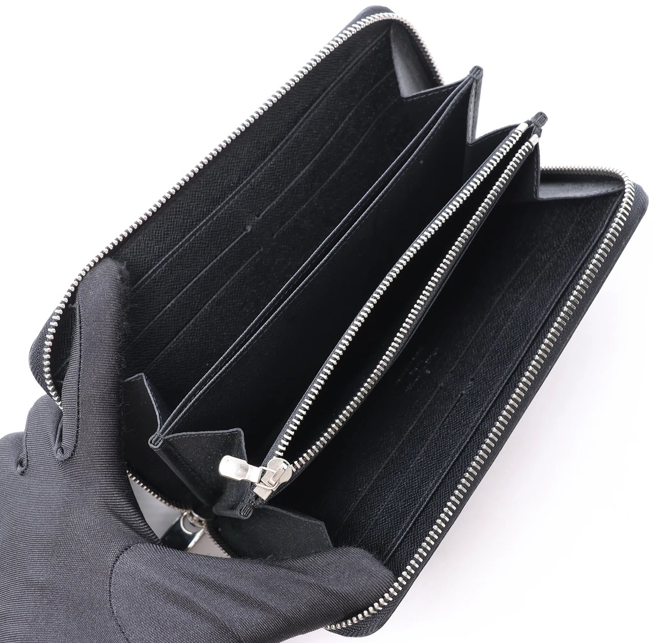 Louis Vuitton Zippy Epi Electric Wallet in Black M6007N Zwart