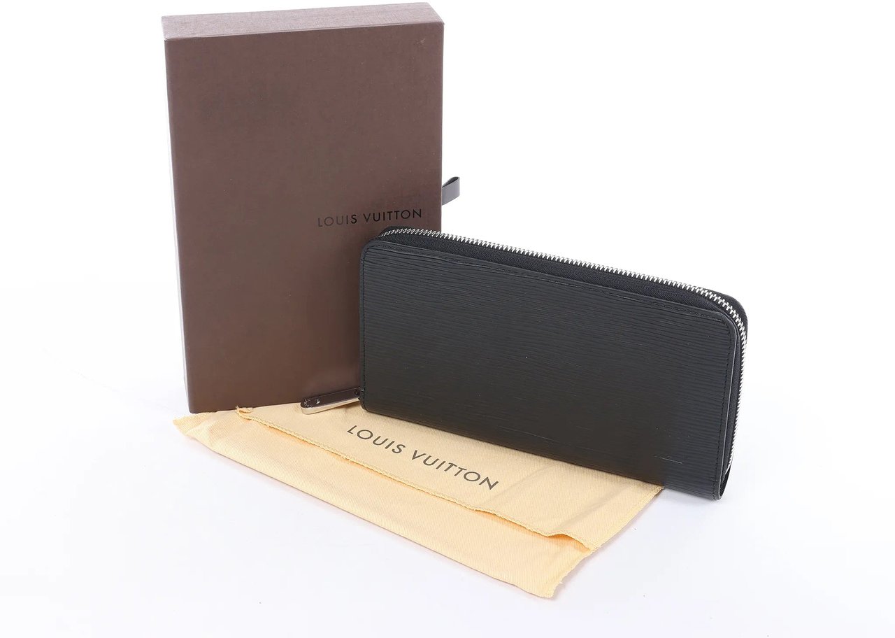Louis Vuitton Zippy Epi Electric Wallet in Black M6007N Zwart