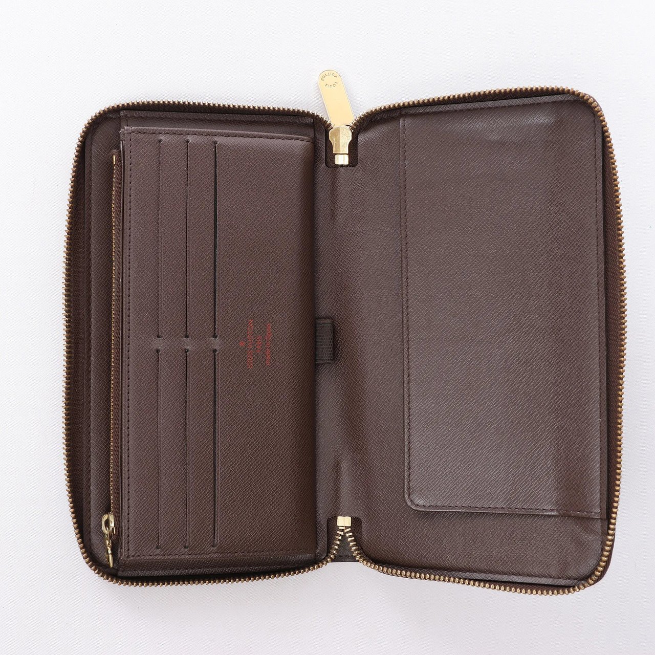 Louis Vuitton Zippy Damier Ebene Wallet in Brown N60003 Bruin
