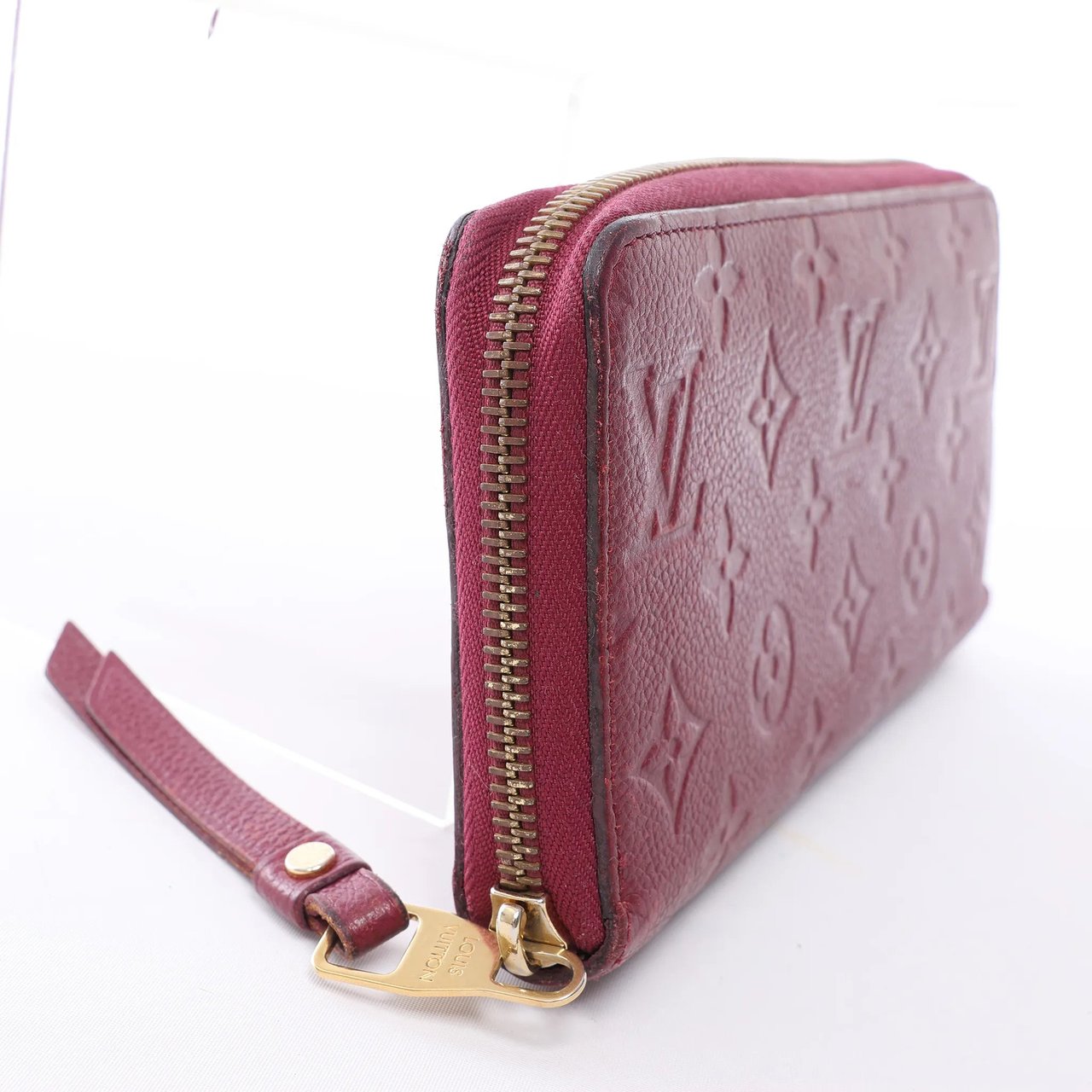 Louis Vuitton Zippy Empreinte Leather Wallet in Red M62214 Divers