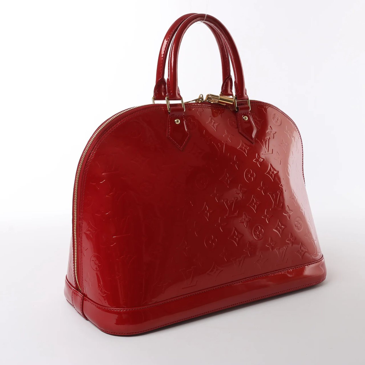Louis Vuitton Alma GM Vernis Leather Handbag in Red M93596 Rood